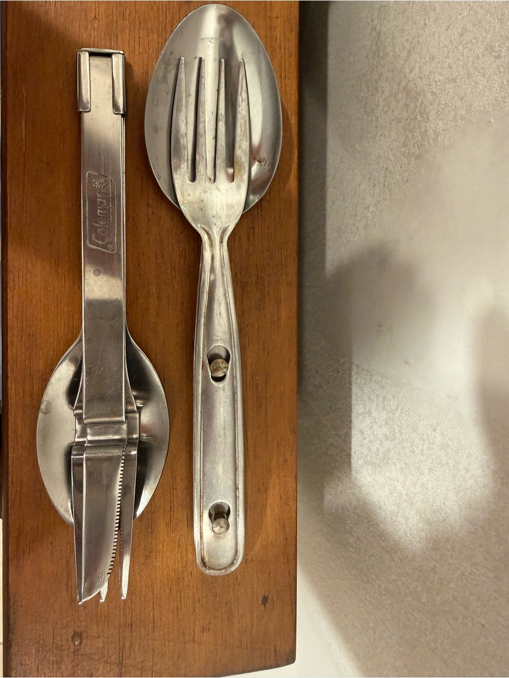 Coleman Stainless Steel Folding Camping Utensils - Silver